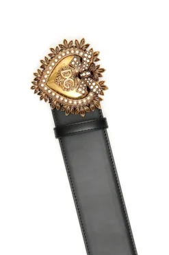 Dolce & Gabbana DG Sacred Heart Buckle Belt - Black -Cheap Vestureo Store 5919465e65d8ebb6165d64beda9fbd1b