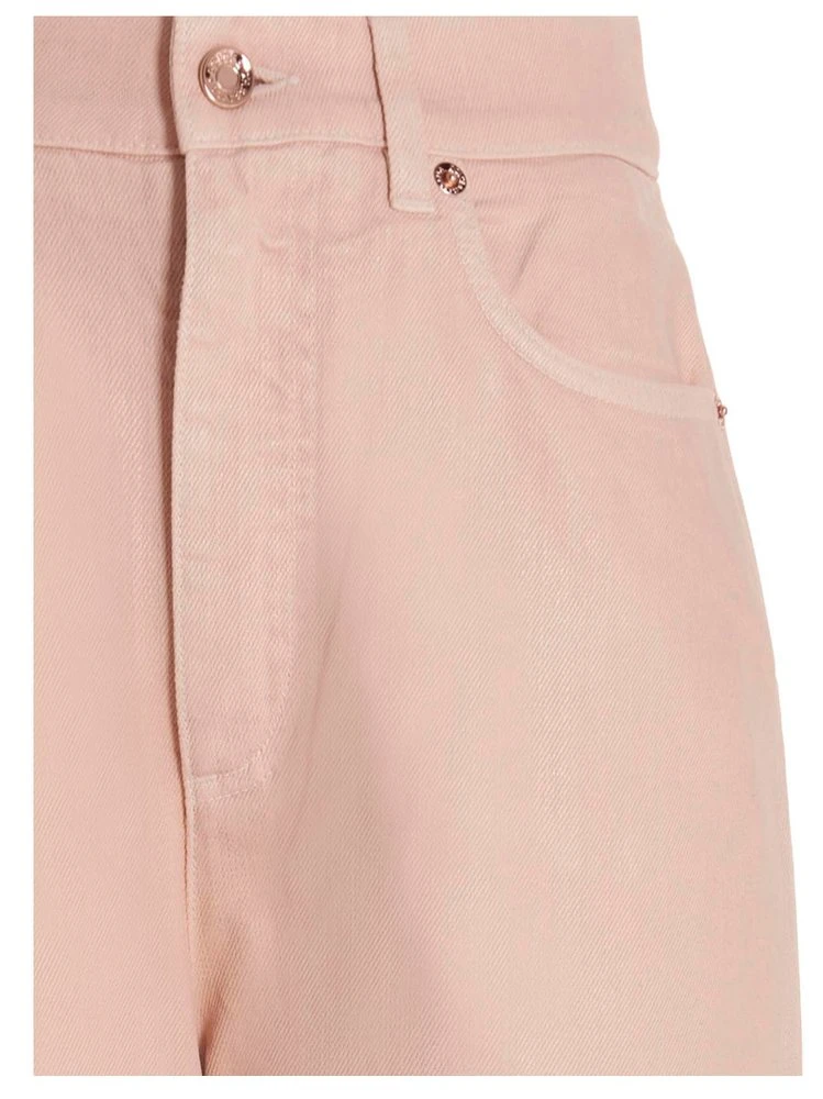 ( New Season ) Dolce & Gabbana High Waisted Tapered Jeans - Pink 3 ( New Season ) Dolce & Gabbana High Waisted Tapered Jeans - Pink - Image 3