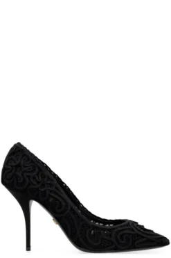 Dolce & Gabbana Cordonetto Lace Pumps - Black
