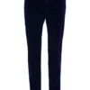 Dolce & Gabbana Velvet Straight Leg Pants - Navy