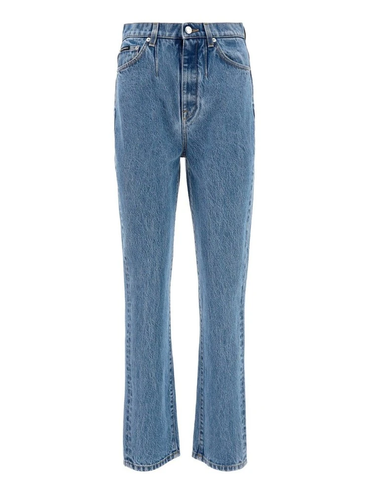 Dolce & Gabbana Cropped Straight-Leg Jeans - Blue 1 Dolce & Gabbana Cropped Straight-Leg Jeans - Blue