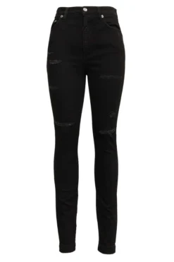 ( New Season ) Dolce & Gabbana Distressed Skinny Jeans - Black