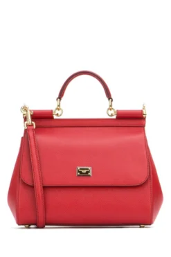 Dolce & Gabbana Sicily Medium Tote Bag - Red