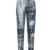 Dolce & Gabbana Allover Logo Printed Jeans - Multi