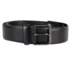 ( New Season ) Dolce & Gabbana Logo Plaque Belt - Black