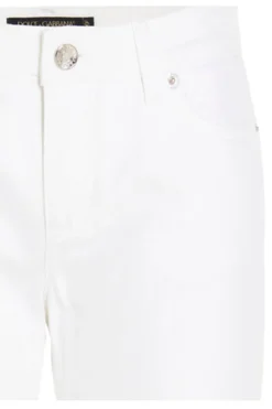 Dolce & Gabbana High Rise Skinny Jeans - White -Cheap Vestureo Store 5c9f6a97ffa707a4f03a20dd9d4d0370