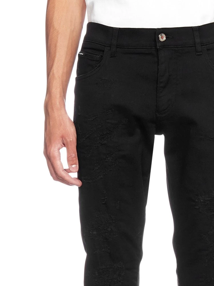 Dolce & Gabbana Rear Logo Plaque Jeans - Black 5 Dolce & Gabbana Rear Logo Plaque Jeans - Black - Image 5