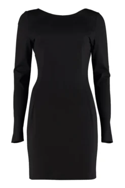 Dolce & Gabbana Open Back Wrapped Dress - Black