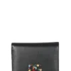 ( New Season ) Dolce & Gabbana Logo Embellished Bifold Wallet - Black