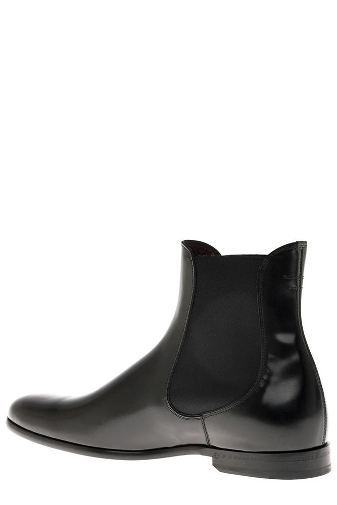 ( New Season ) Dolce & Gabbana Slip-On Chelsea Boots - Black 3 ( New Season ) Dolce & Gabbana Slip-On Chelsea Boots - Black - Image 3