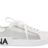 Dolce & Gabbana Portofino Lace-Up Sneakers - White