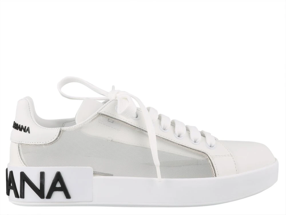 Dolce & Gabbana Portofino Lace-Up Sneakers - White 1 Dolce & Gabbana Portofino Lace-Up Sneakers - White