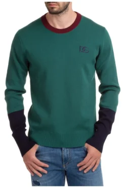 Dolce & Gabbana Logo Embroidered Knit Sweater - Green -Cheap Vestureo Store 5ed70c27fbb66d7bbc01d30060a55306