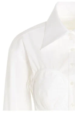 ( New Season ) Dolce & Gabbana Poplin Bustier Shirt - White 6 ( New Season ) Dolce & Gabbana Poplin Bustier Shirt - White -Cheap Vestureo Store 5f3be4da73e21f484ccb2128eb4b94c6