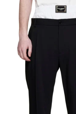 ( New Season ) Dolce & Gabbana Layered Waist Tailored Trousers - Black -Cheap Vestureo Store 5f938351d59f1efe04293e1e3b2d21df