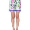 ( New Season ) Dolce & Gabbana Bluebell-Print Twill Shorts - Multi