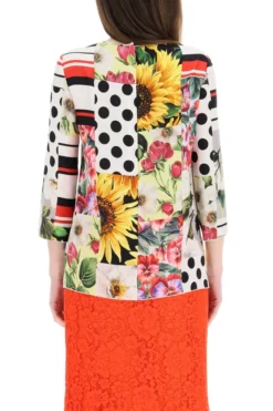 Dolce & Gabbana Mix Print Blouse - Multi -Cheap Vestureo Store 61415f0d174afa7244de4a4acb49893e