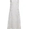 ( New Season ) Dolce & Gabbana Lace Detailed Sleeveless Maxi Dress - White
