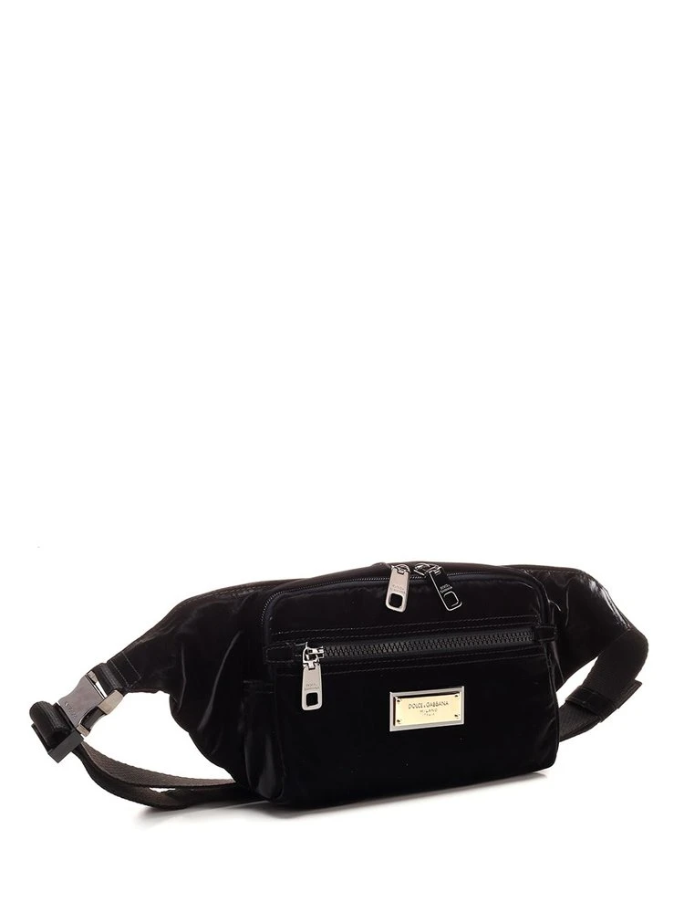 Dolce & Gabbana Logo Plaque Belt Bag - Black 3 Dolce & Gabbana Logo Plaque Belt Bag - Black - Image 3