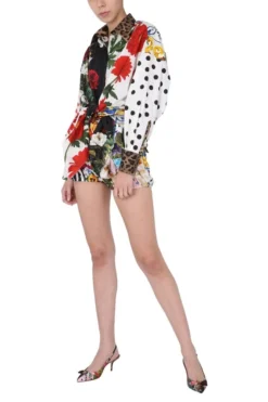 Dolce & Gabbana Patchwork Jacquard Shorts - Multi -Cheap Vestureo Store 625b6b11c2825c59db57c6c2fba9640b