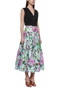 ( New Season ) Dolce & Gabbana Bluebell-Printed Poplin Pencil Skirt - Multi -Cheap Vestureo Store 62beabeaed141cf056969a86f125b507