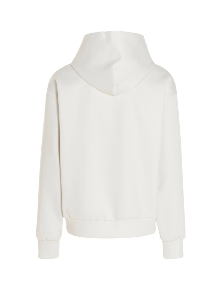 Dolce & Gabbana Logo Patch Hoodie - White 2 Dolce & Gabbana Logo Patch Hoodie - White - Image 2