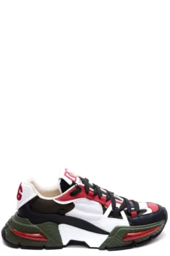 ( New Season ) Dolce & Gabbana Panelled Lace-Up Sneakers - Multi