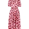 Dolce & Gabbana Short-Sleeved Flared Dress - Multi