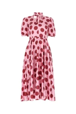 Dolce & Gabbana Short-Sleeved Flared Dress - Multi