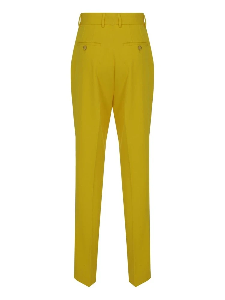 ( New Season ) Dolce & Gabbana Buttoned Tailored Trousers - Yellow 2 ( New Season ) Dolce & Gabbana Buttoned Tailored Trousers - Yellow - Image 2