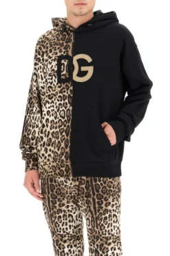Dolce & Gabbana Leopard Print Two-Tone Hoodie - Multi -Cheap Vestureo Store 64868ee8491947a48e3192062057f0d8