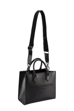 ( New Season ) Dolce & Gabbana Logo-Embossed Top Handle Bag - Black -Cheap Vestureo Store 64acb620345422e15670d645776d67c3