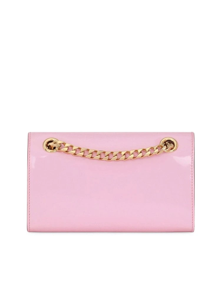 ( New Season ) Dolce & Gabbana DG Logo Chained Crossbody Bag - Pink 2 ( New Season ) Dolce & Gabbana DG Logo Chained Crossbody Bag - Pink - Image 2