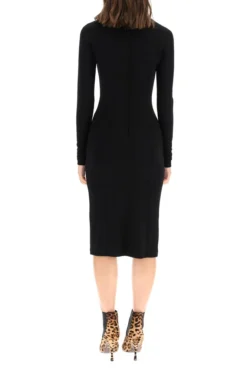 Dolce & Gabbana Long-Sleeve Fitted Dress - Black -Cheap Vestureo Store 6584b6d516b721085581d011556b87fc