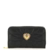 ( New Season ) Dolce & Gabbana Devotion Zip-Around Wallet - Black