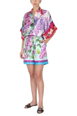 ( New Season ) Dolce & Gabbana Bluebell-Print Twill Shorts - Multi -Cheap Vestureo Store 67174102746e355dd3cd627063722a15