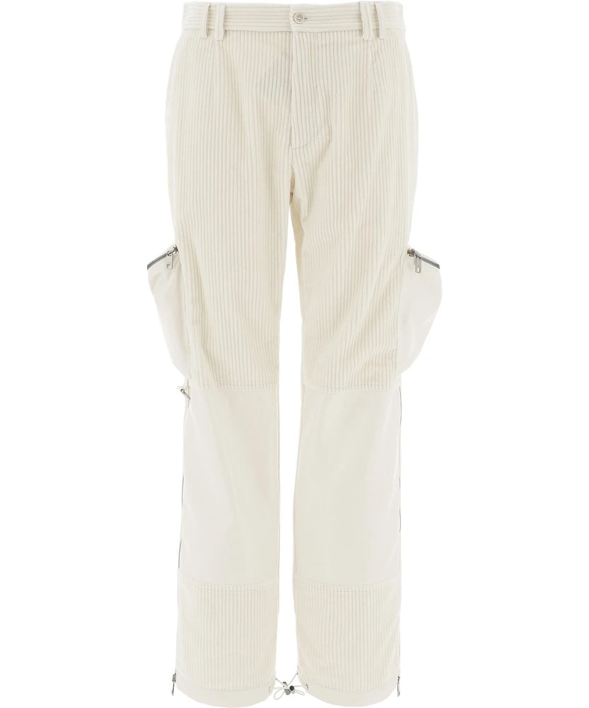 Dolce & Gabbana Straight Leg Corduroy Pants - White 1 Dolce & Gabbana Straight Leg Corduroy Pants - White