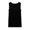 ( New Season ) Dolce & Gabbana DG Logo Sleeveless Tank Top - Black