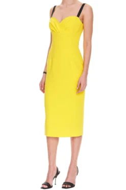 ( New Season ) Dolce & Gabbana Heart Neck Strapped Dress - Yellow 7 ( New Season ) Dolce & Gabbana Heart Neck Strapped Dress - Yellow -Cheap Vestureo Store 679eeeba248164eff685dde2f528b7e6