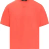 ( New Season ) Dolce & Gabbana Logo Plaque Crewneck T-Shirt - Orange