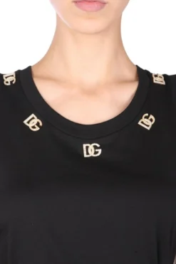Dolce & Gabbana Logo Plaque Crewneck Jersey Top - Black 13 Dolce & Gabbana Logo Plaque Crewneck Jersey Top - Black -Cheap Vestureo Store 67dd7db4a54bcdb50ce3971a3813666f