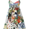 Dolce & Gabbana Patchwork Flared Mini Dress - Multi