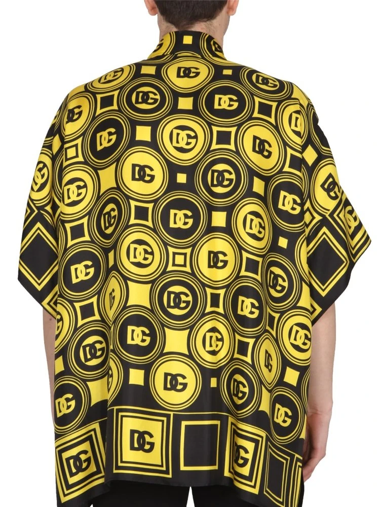 ( New Season ) Dolce & Gabbana Allover DG Logo Printed Shirt - Multi 4 ( New Season ) Dolce & Gabbana Allover DG Logo Printed Shirt - Multi - Image 4