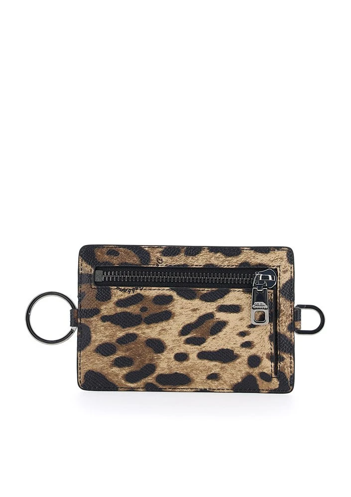 Dolce & Gabbana Leopard Print Strapped Cardholder - Multi 2 Dolce & Gabbana Leopard Print Strapped Cardholder - Multi - Image 2