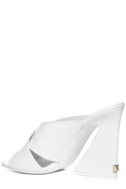 ( New Season ) Dolce & Gabbana Keira Geometric-Heel Mules - White 6 ( New Season ) Dolce & Gabbana Keira Geometric-Heel Mules - White -Cheap Vestureo Store 6939d2792396eea80528a07cbfca309b