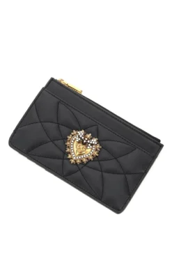( New Season ) Dolce & Gabbana Devotion Zipped Cardholder - Black -Cheap Vestureo Store 696dd64bb3f955c8a2f6324136366f88
