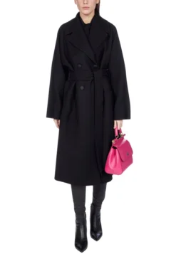 Dolce & Gabbana Double-Breasted Belted Coat - Black -Cheap Vestureo Store 6979903d1adb484ddd4a542b5e640d98