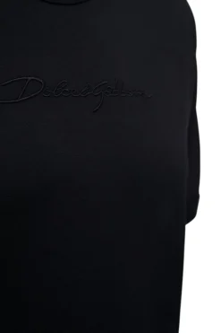 ( New Season ) Dolce & Gabbana Logo Embroidered Crewneck T-Shirt - Black -Cheap Vestureo Store 69a32b192d9b54e0fda3f2e433b2d79d