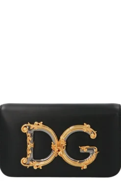 Dolce & Gabbana DG Girls Chain Crossbody Bag - Black
