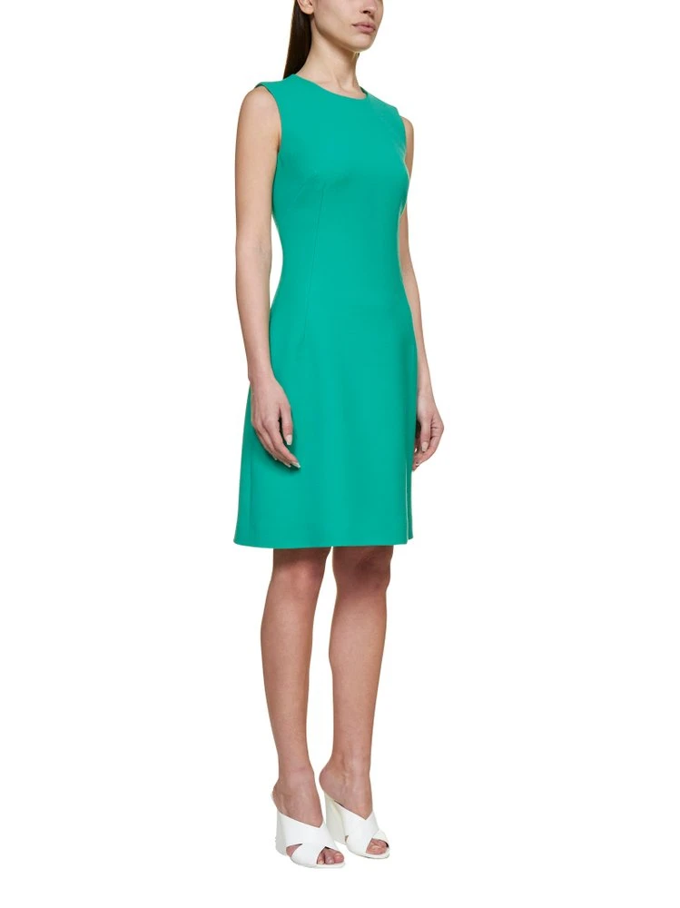( New Season ) Dolce & Gabbana Crewneck Sleeveless Midi Dress - Green 2 ( New Season ) Dolce & Gabbana Crewneck Sleeveless Midi Dress - Green - Image 2